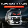 Светодиодный гибкий экран «Дьявольский глаз» для грузовика, водонепроницаемая подсветка решетки для пикапов и внедорожников