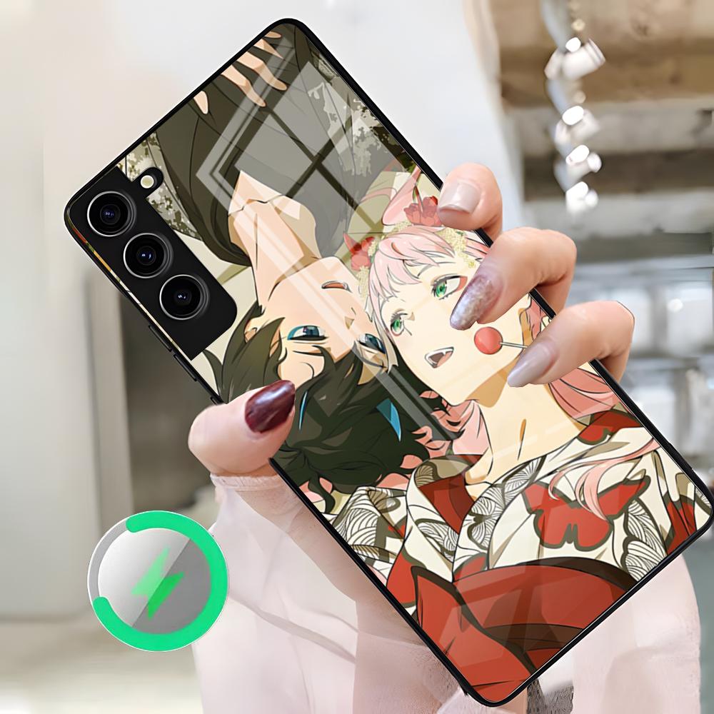Чехол для телефона с изображением Аниме Zero Two Darling In The FranXX Для Samsung S26 Ultra S25 Edge S23 S22 S21 S20 Ultra Plus S24 Fe A25 Магнитный Gl