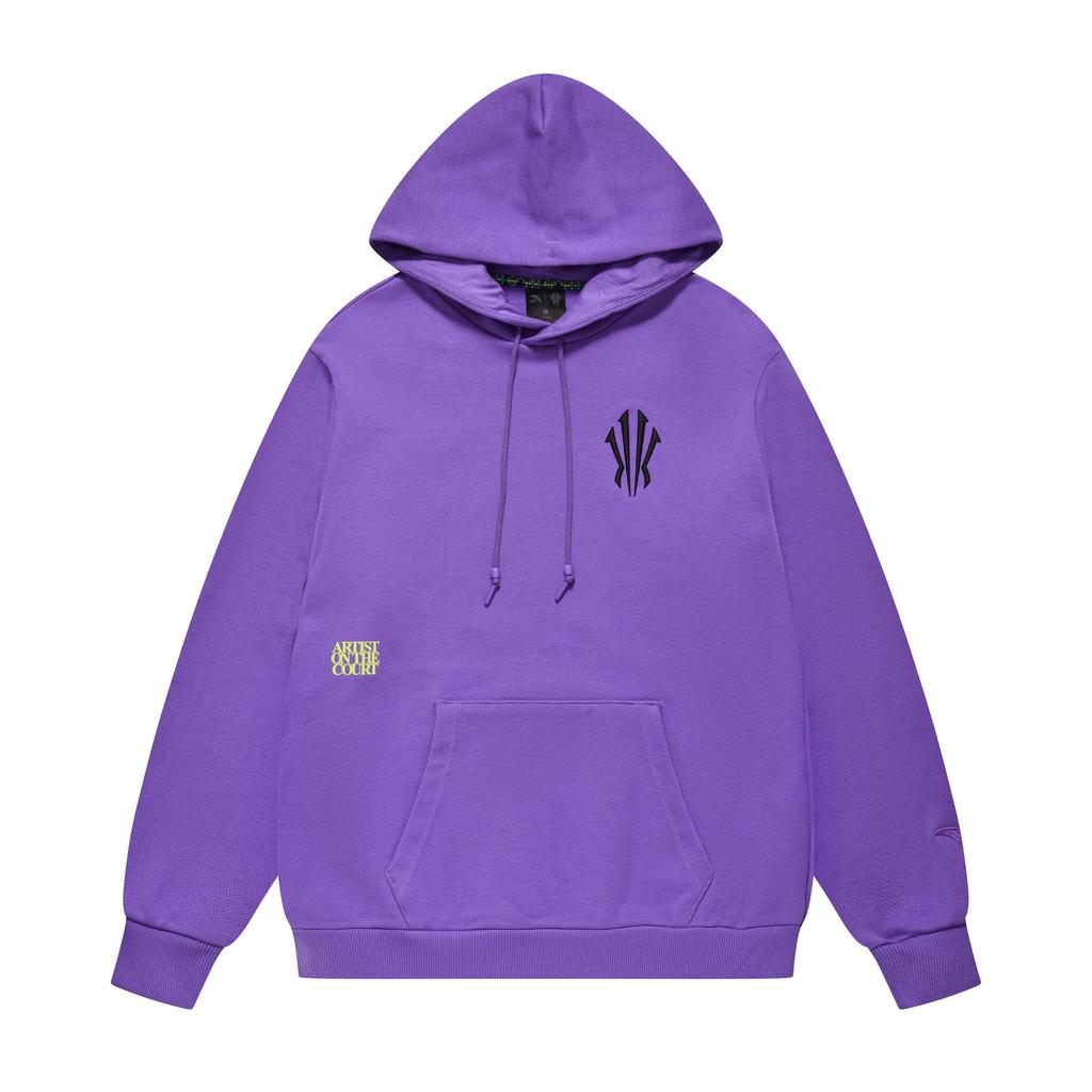 Anta Серия Kyrie Irving Постиранный черный худи Унисекс 172441719S-3