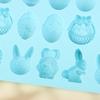 Easter Handmade Soap Mold Silicone Mold Easter Rabbit Bunny Colored Egg Mould For Diy Baking Jelly Pudding Chocolate Cake Tool
