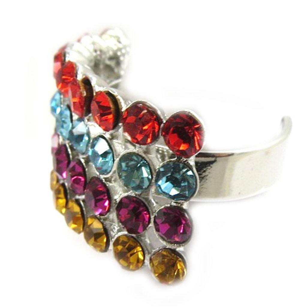 Les Trésors De Lily [E5128] - Tutti Frutti 'Crystal Love' Designer Ring