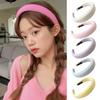 Waffle Hairband Solid Color High Elastic Soft Sponge Full Wrap Versatile Comfortable Stylish Women Headband