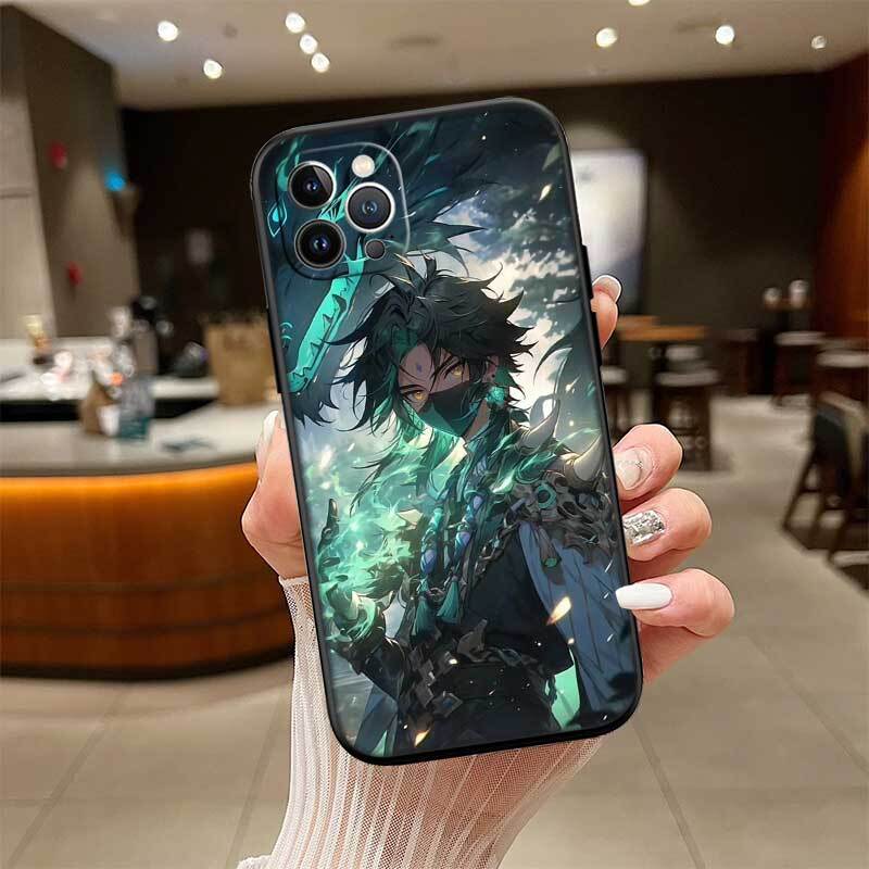 Чехол Genshin Impact для Samsung Note 20 10 S25 Plus Ultra Lite FE M20 M21 M30 M31 M51 A11 A26 A51 A52 A53 A56 A70 A71 A72 A73