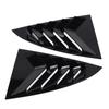 2Pcs Car Rear Window Shutter Cover Trim Stylish Look Window Louver Side Vent Trim Replacement for