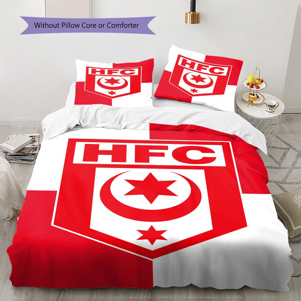 Постельное белье с узором Hallescher FC, Комплект с одеялом, Пододеяльник, Наволочка, Домашний подарок на день рождения(1 пододеяльник + 2 наволочки, без наполнителя)