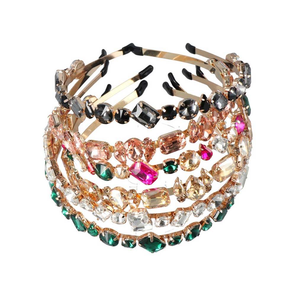 Bride Luxury Zinc Zinc Alloy Full Rhinestone Hair Accessories Crystal Hairband Headwear Rhinestone Headbands