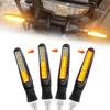 Motorcycle LED Turn Signals Rear Tail Brake Light Integrated DLR Daytime Running Lamp Directional Indicator Flasher