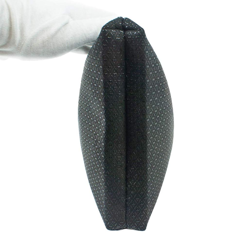 Inden Drawstring 230 Drawstring Pure Silk Black Background X Black Gourd Pattern [Indenya] Bag, Pieces, Bag, Gusset, String, Deerskin, Lacquer,