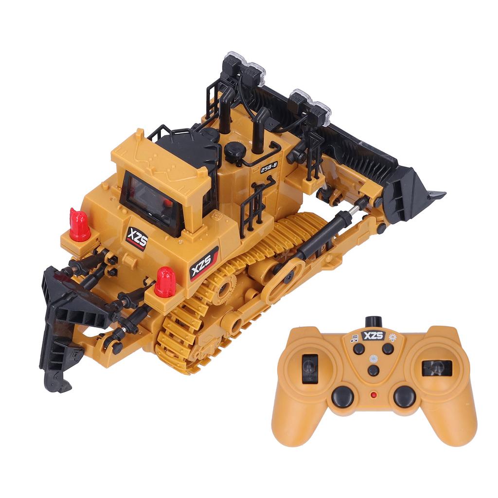 1:24 Remote Control Dozer 9 Channels Multi Function Earthmover for Children"s Toy Gifts