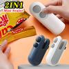 Portable Mini Sealer 2 In 1 Heat Sealer for Snacks  Home Use Rechargeable Sealer Vacuum Sealer Snacks Plastic Bag Heat Sealer