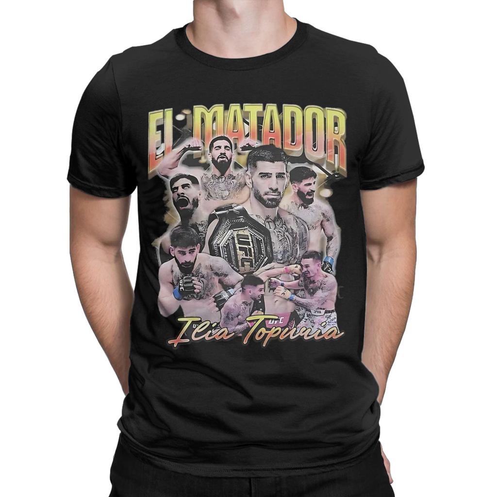 Печатная футболка 2026 El Matador Илия Топурия для унисекс, хлопковая футболка с коротким рукавом