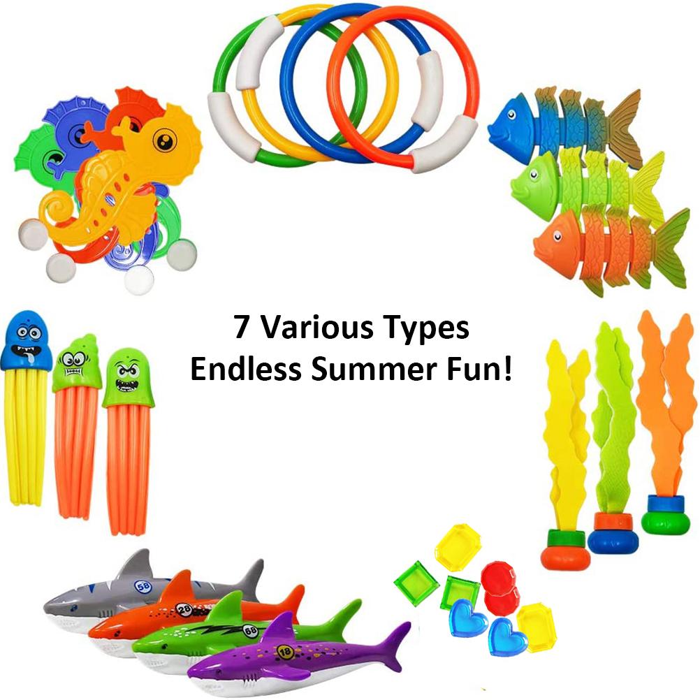 29шт детский бассейн подводные игрушки для дайвинга набор вечеринка у бассейна детские игрушки
