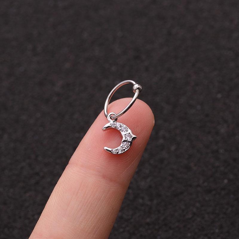 1 шт. серьги с кристаллами для пирсинга ушей висячие серьги-гвоздики для хряща, спирали козелка, модные ювелирные изделия