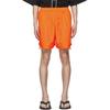 WE11DONE Sports Shorts Men's Orange Moderate WD-PT1-21-256-U-NO