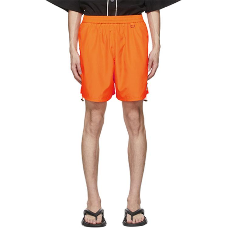 WE11DONE Sports Shorts Men's Orange Moderate WD-PT1-21-256-U-NO