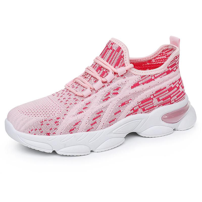 Обувь Женская повседневная обувь Дышащая обувь из мушиной ткани Не душная для ног Сетчатая обувь Мягкая подошва Удобная спортивная обувь Модная универсальная одинарная обувь