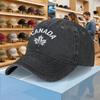 Canadian Maple Leaf Washed Baseball Cap  Lightweight Duckbill Hat  Unisex Adjustable Casual Cap  Multiple Colors