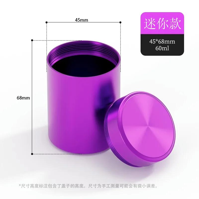 Мини Портативная Герметичная Банка Дорожная Влагостойкая Однотонная Контейнер для Хранения Продуктов Орехи Конфеты Жестяная Банка для Чая Металлическая Коробка Нержавеющая Сталь