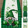 Настольный бегун для украшения ко Дню Святого Патрика, ирландский чехол, весенне-зеленый, для дома, для отдыха, для кухни, центральный декор