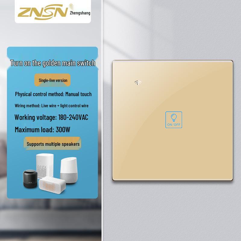 Умный WiFi выключатель Zhengshang C4 с функцией граффити и голосовым управлением для Alexa/Google, стандарт ЕС