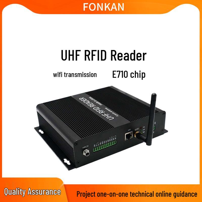 Промышленный WiFi UHF считыватель/записыватель RFID-карт 915 МГц, 8-канальный