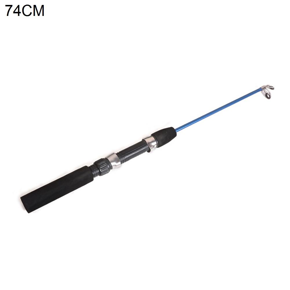 51/60/80/100CM Winter Shrimp Ice Fishing Rod Portable Winter Fishing Rod Carbon Fiber River Shrimp Carp Fishing Pole Rod Tackle