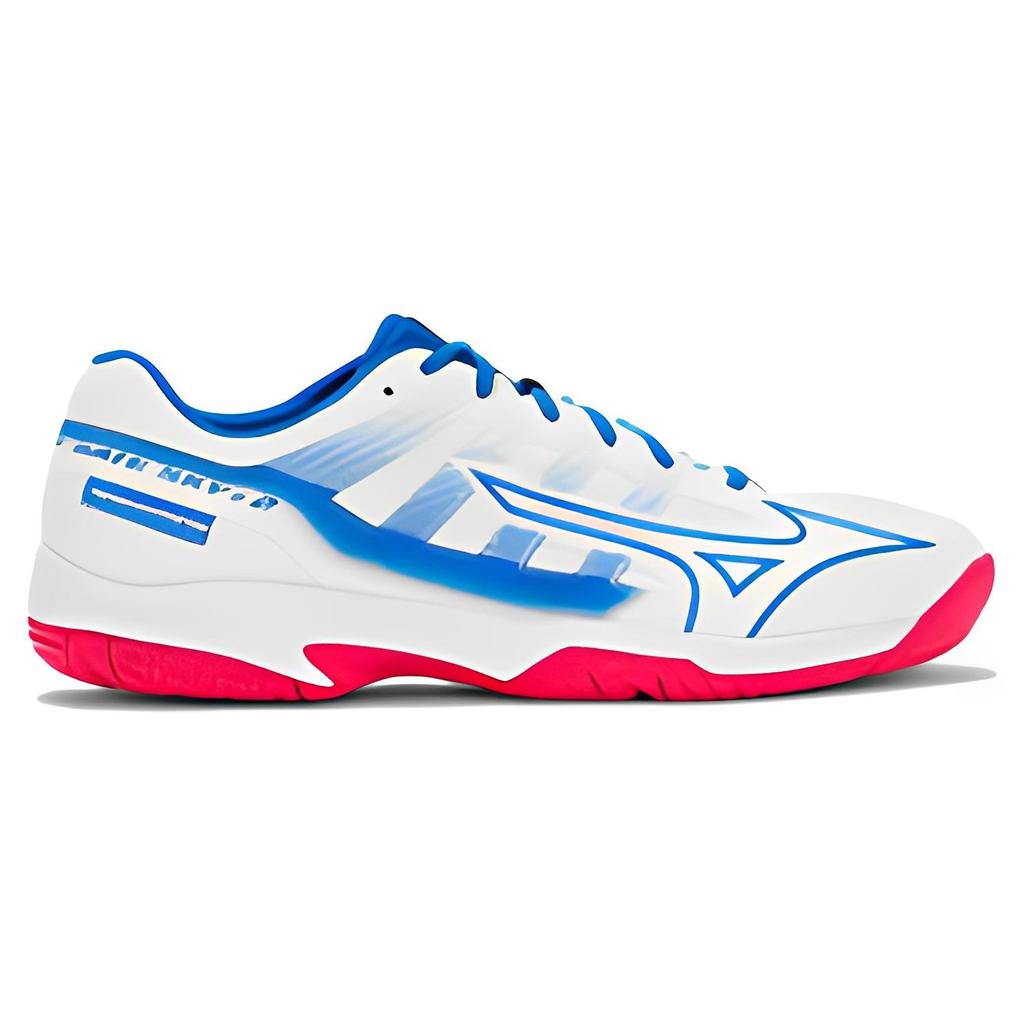 Mizuno Gate Sky Plus 2 Амортизирующие Нескользящие Прочные Низкие Кроссовки для Бадминтона Унисекс Обувь Бело-Синие 71GA224010