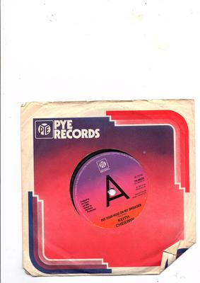 7-дюймовая пластинка КИТ ЧЕГВИН - Положи голову мне на плечо 7N46029PROMO Pye Records 1977 Великобритания Поп Б/У
