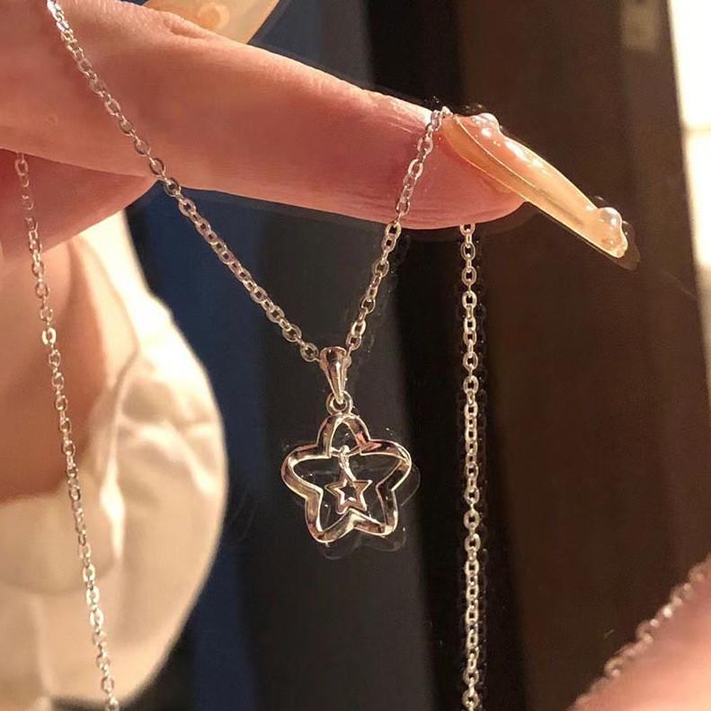 Xingyue Sugar Girlfriends Dream Color-changing Starry- Sky Necklace Female Cute Simple- Net Red Live Broadcast Not Tui Color Collarbone Chain Female