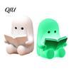 Collectible Figure Ghost Reading Book Figurine, 3D Printed Cute Mini Sitting Eco-friendly Ornament Statue for Halloween Bookshelf, Desk,