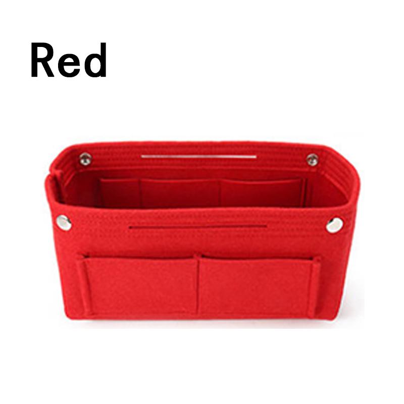 1Pcs Multifunction Handbag Insert Bag Multi-Pocket Storage Bags Organizer Purse Felt Purse Organizer