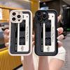 Чехол для телефона с ретро-дизайном в виде кассетной ленты Для iPhone 15 14 13 12 11 Pro Max 13 12 Mini X XR XS Max 7 8 Plus SE 2022 Ударопрочный чехол