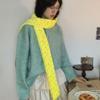 Korean Style Cashmere Knitted Scarf Colorful Winter Neck Warmer Soft Dopamine Dot Scarf Student