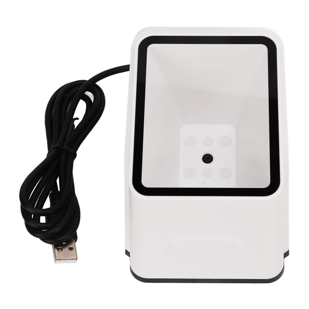 Barcode Scanner 1D 2D Ultra Decoding Quick Response Automatic QR Scanner for Mobile Payment White