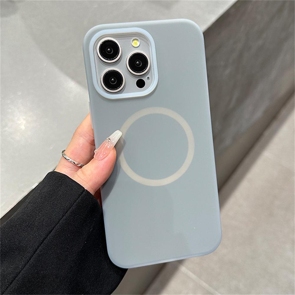 Candy Jelly Magnetic For Case For For Iphone 15 14 13 12 11 Pro Max Plus Wireless Charging Matte Skin Bumper Cover