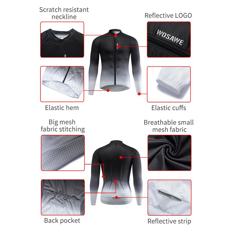 Велосипедные комплекты WOSAWE Летние дышащие велосипедные шорты с гелевой подкладкой