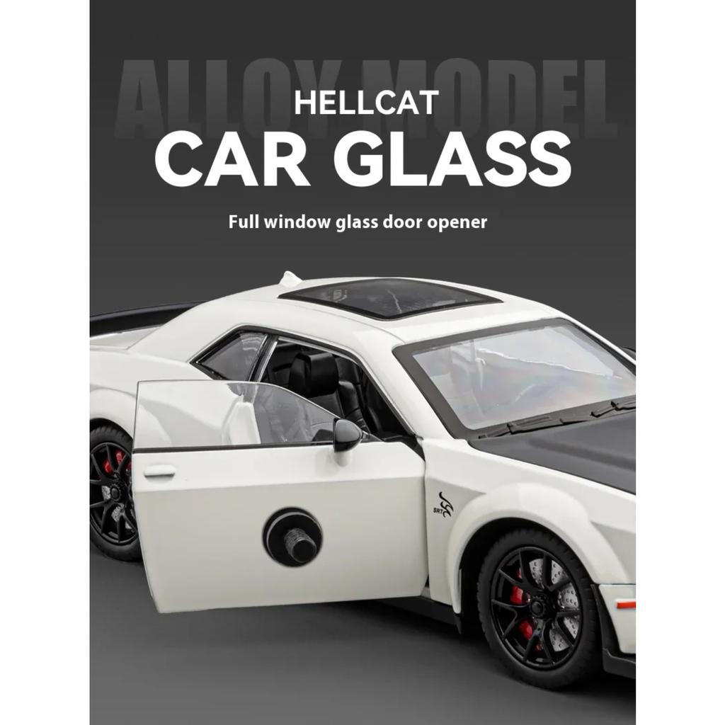 1/24 Dodge Challenger SRT Hellcat Redeye Маслкар Сплав Литой Модель Автомобиля Компьютерный Настольный DIY Высокая Симуляция Коллекция Украшение