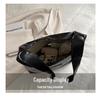 Oily Leather Large Slouchy Tote Bag: Women's 2024 Korean Style Casual Retro Spring Fashion, Large Capacity.