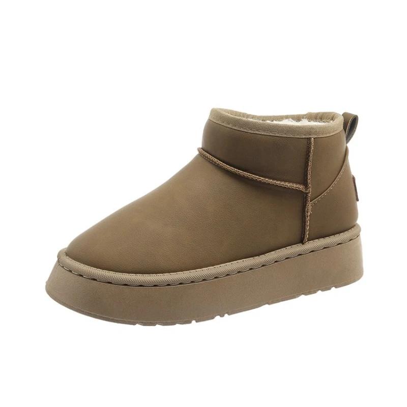 Универсальные мягкие зимние ботинки для мужчин, короткие хлопковые ботинки с плоской подошвой, женские теплые зимние ботинки с толстой подошвой