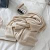 Japanese Style Wool Knitted Scarf: Soft and Warm Solid Color Neck Warmer for Couples – Perfect for Autumn and Winter