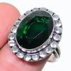 Хромовый диопсид Ручной работы Ювелирное изделие Кольцо из стерлингового серебра 925 пробы Размер 8.5 A4K43