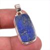 Подарочный кулон из стерлингового серебра 925 пробы с натуральным лазуритом, 1,50 дюйма, l7b82
