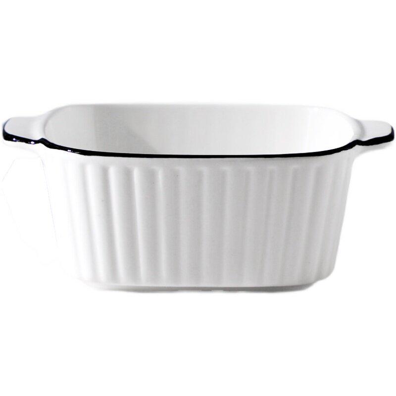 Керамическая чаша для аэрофритюрницы в скандинавском стиле, безопасная для духовки: Простая посуда для выпечки и подачи