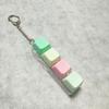 Keycap Fidget Keychain 2/3/6/9 Keys Decompression Toy Relaxing Pinch Toy  Adult