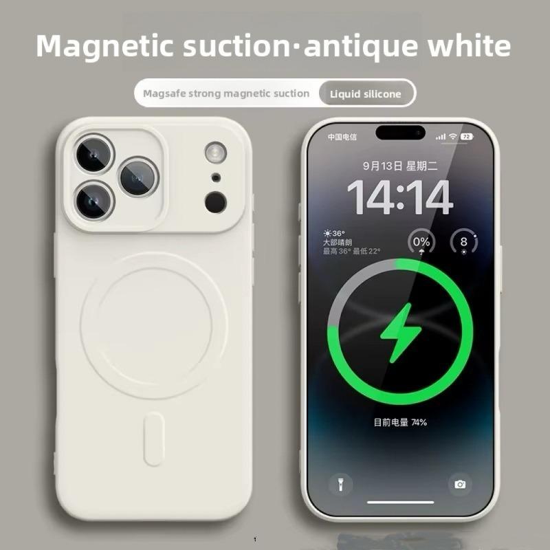 Liquid Silicone Magnetic for Magsafe Case For iPhone 17 Air 16 15 14 13 12 11 Pro Max 13 Mini Wireless Charge Shockproof Cover