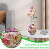 3D Puzzle House Vase Decorative Piece – DIY Floral Container For Living Room Decor