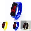 Kids Digital Electronic Watch With Pu Strap And Square Plastic Dial For School Use