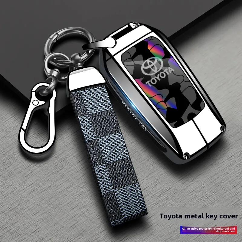 Чехол-оболочка для брелока автомобиля Toyota Corolla Prius Camry CHR C-HR RAV4 Altis Land Cruiser Prado Защитный для бесключевого доступа