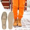 1/2/4 Pairs Soft Plush Wool Felt Insoles Heat Pad Winter Warm Shoes Cushion  Keep Foot Warm
