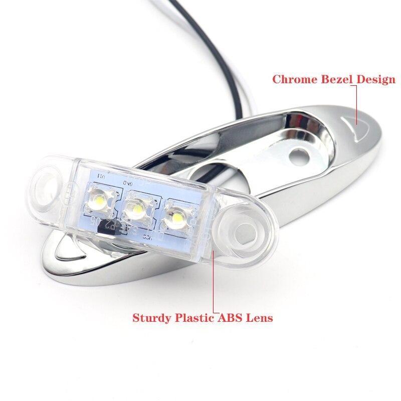 2 шт. 3LED 12 В/24 В автомобильный прицеп грузовик прозрачная боковая габаритная лампа индикатор грузовика указатель поворота красный/янтарный/белый водонепроницаемый свет